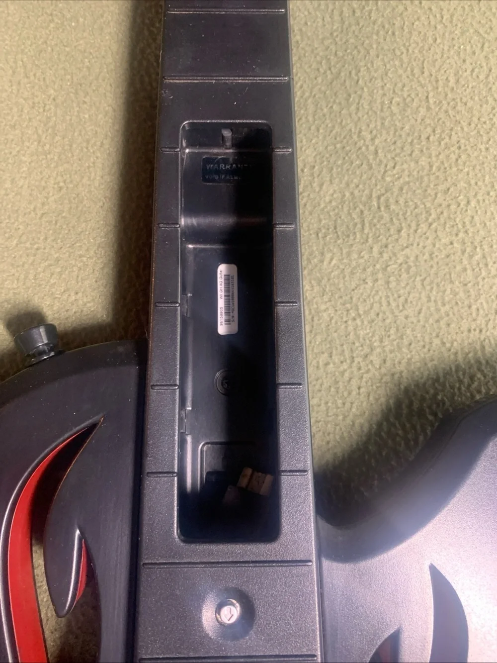 Activision wireless guitar controller for Nintendo Wii. Model: 96158805.